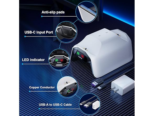 Fachixy PS5 Controller Charging Station