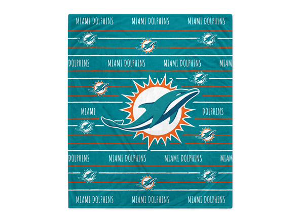NFL Team Center Stripe Logo Throw (50 x 60)