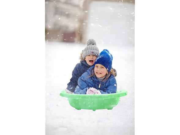 Superio Toboggan Snow Sled for Kids and Adults, 46"(Green), 12 PK
