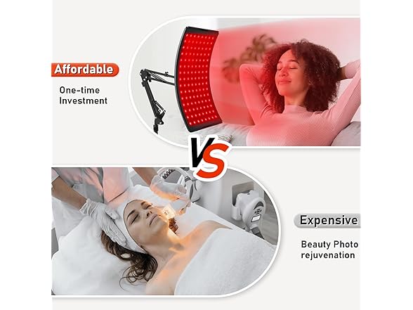 Viconor Red Light Therapy Lamp Black