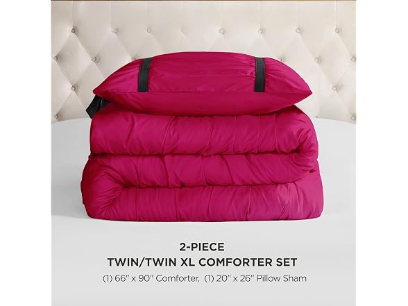 Juicy Couture Hot Pink Velvet Twin XL Set