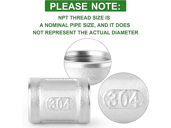 TAISHER Pipe Fitting 1/4" NPT 5pc