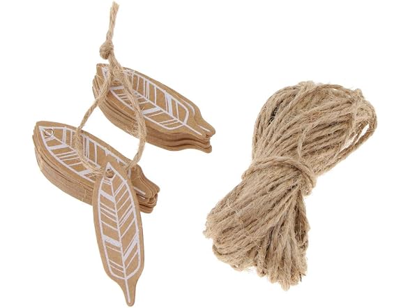 100pcs Kraft Paper Tags Craft Tree Hanging