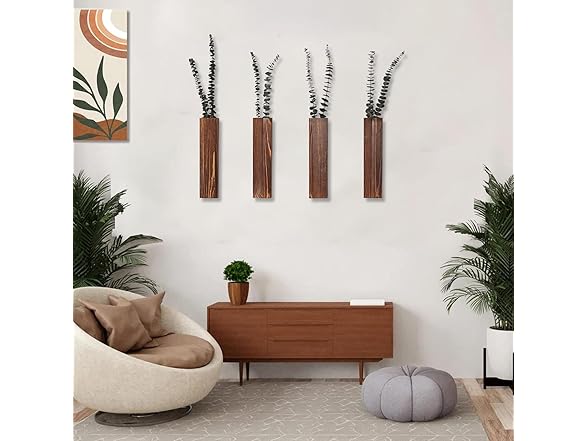 Wooden Wall Planter Set of 4