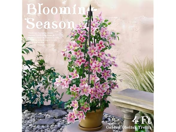 Hsundries 4FT Obelisk Climbing Trellis