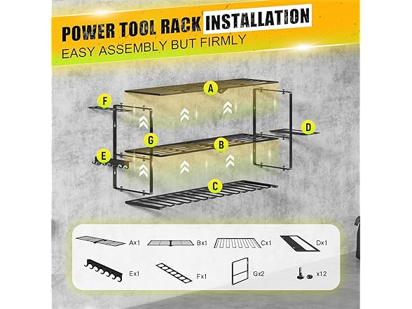 Hipidian Power Tool Organizer Wall Mount