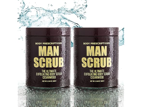 4Pk Mens Exfoliating Body Scrub