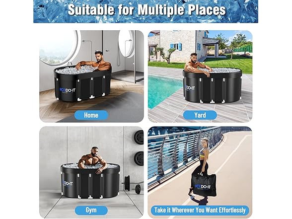 129 Gal XL Large Oval Ice Bath Tub