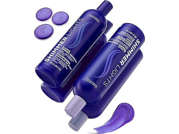 (2 Pack) Clairol Professional Shimmer Lights Purple Shampoo