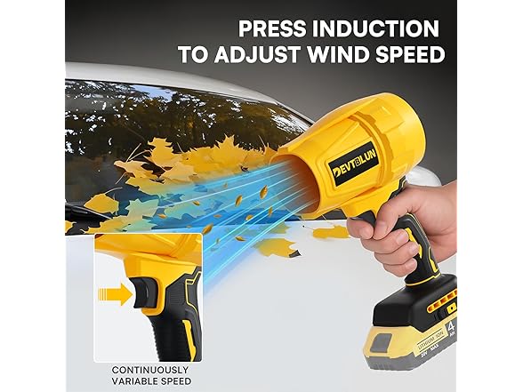 DEVTBLUN Electric Cordless Leaf Blower