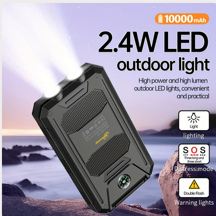 2-Pack 10,000mAh Portable Solar Charger - Gallery 21