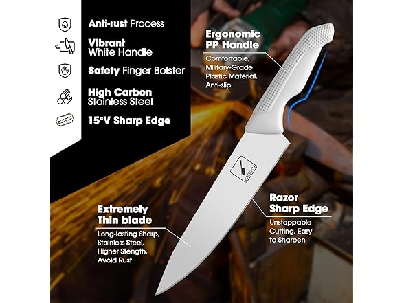 imarku 14-Piece Kitchen Knife Set with Block