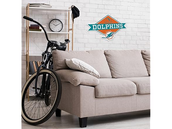 MIAMI DOLPHINS Diamond Shape Cut Pennant