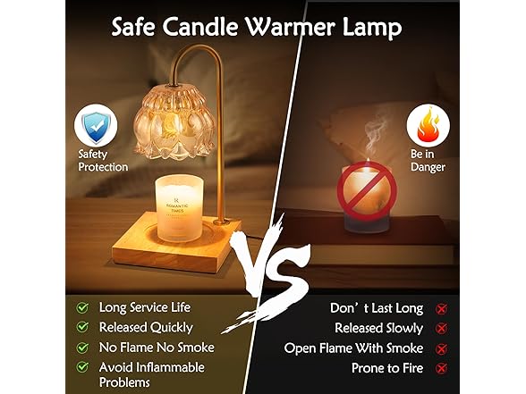 Brightever Candle Lamp Warmer with Timer