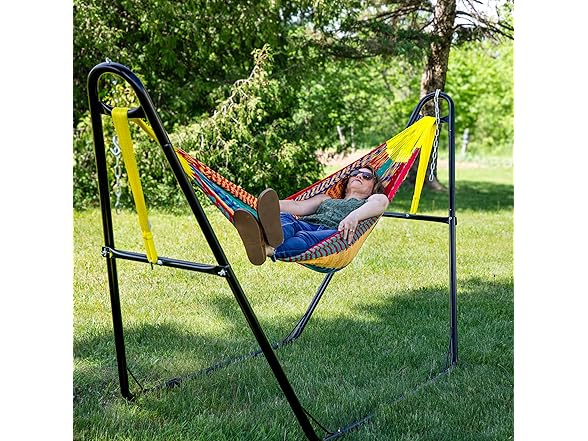 Sunnydaze Handwoven XXL Thick Cord Mayan Double Hammock
