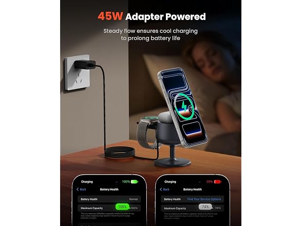 GEEKERA 25W Qi2.2 Fast 3-in-1 Charger