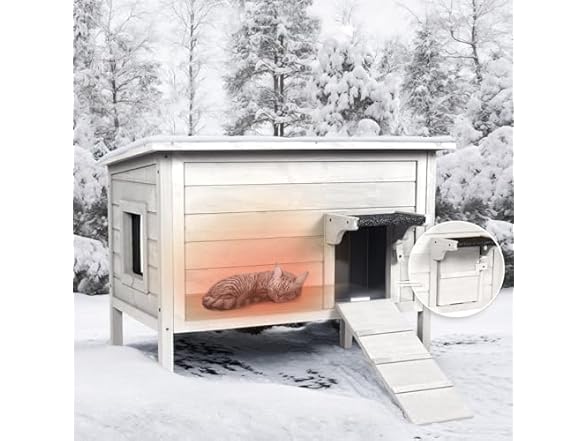 BRIOPAWS Outdoor Insulated Cat House