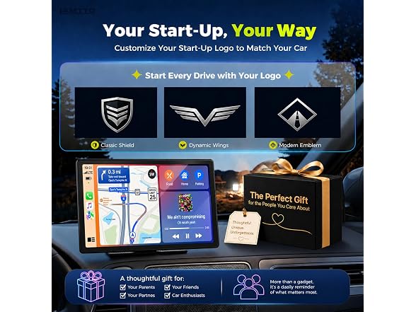 LAMTTO 10.1in Wireless CarPlay Screen