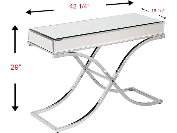 Furniture HotSpot Ava Mirrored Console