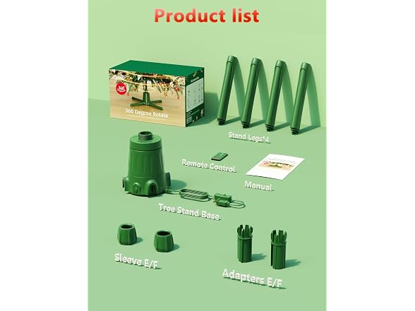 360-Dgree Rotating Christmas Tree Stand 