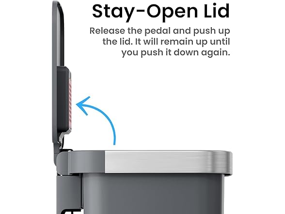iTouchless SoftStep 13.2 Gal Trash Can