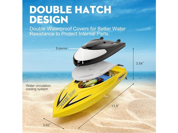 Zyerch RC Boat - Remote Control Boat for Pool