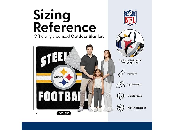 PITTSBURGH STEELERS Outdoor Blanket
