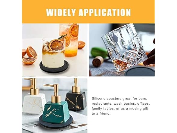 FANCY NOVA Silicone Drink Coasters