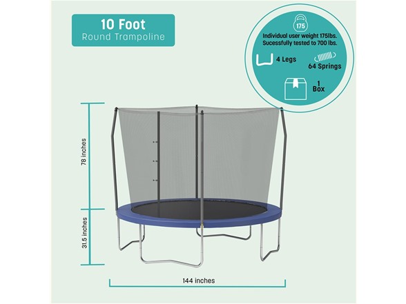 Skywalker Trampolines 10FT Round Trampoline