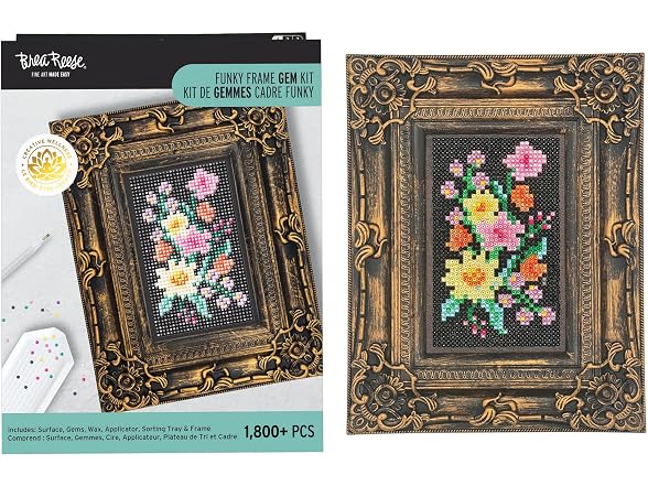 Brea Reese Funky Frame Gem Kit - Floral, 6x8 Diamond Painting