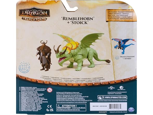 DreamWorks Dragons Rumblehorn & Stoick Action Figures