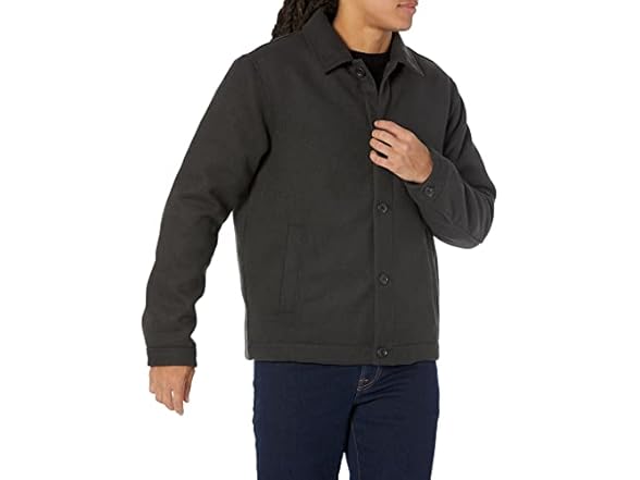 Amazon Essentials Mens Wool Bomber Jacket