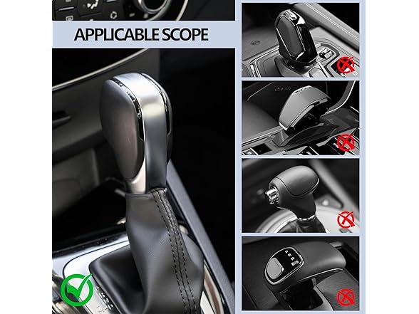 WONZTHWD AAP-Auto-098 Leather Car Gear Shift