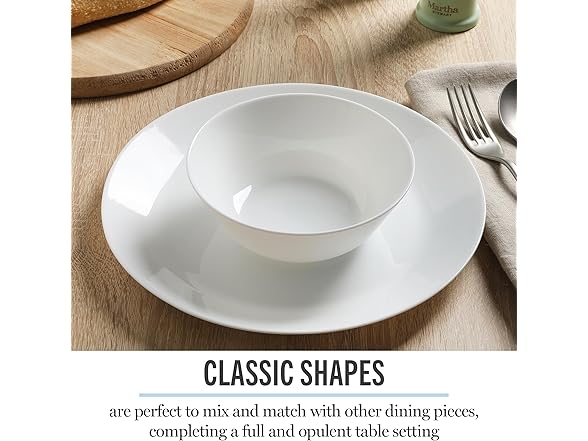 Martha Stewart Opalton 6-Piece  Soup and Cereal Bowls 