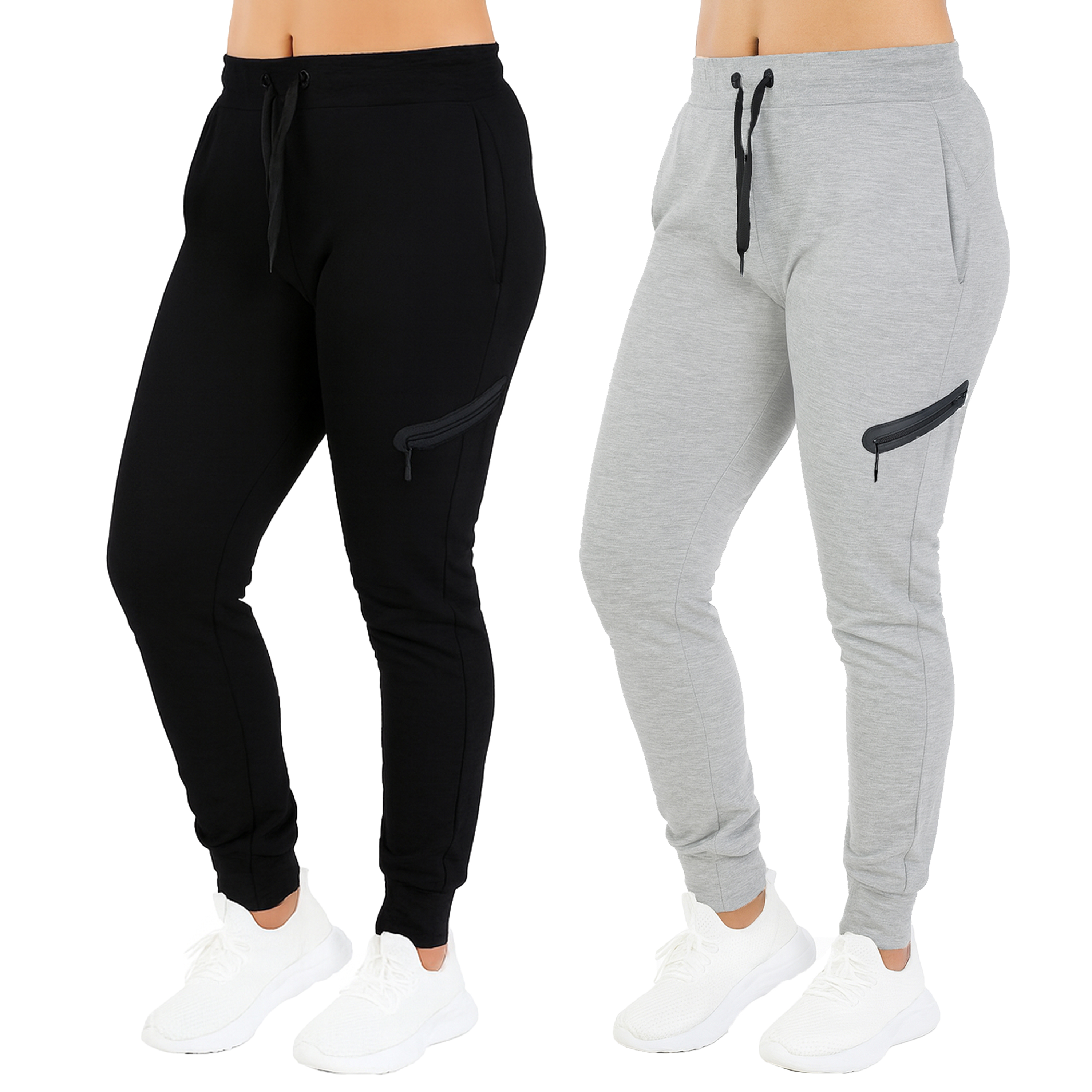 (1 or 2Pk) Womens Tech Fleece Jogger Pants - Gallery 22