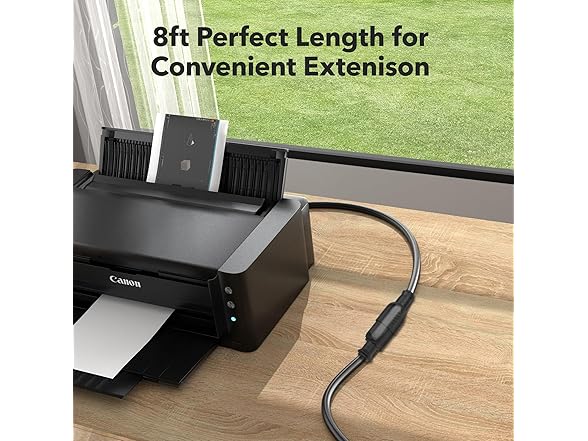 Clear Power 8 ft Extension Cord - 16/3 SJTW