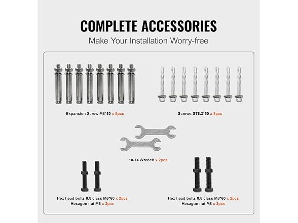 Handrails for Outdoor Steps, Fit 2 or 3 Steps