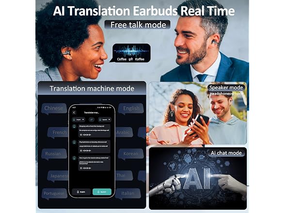 iAMJOY AI Language Translator Earbuds
