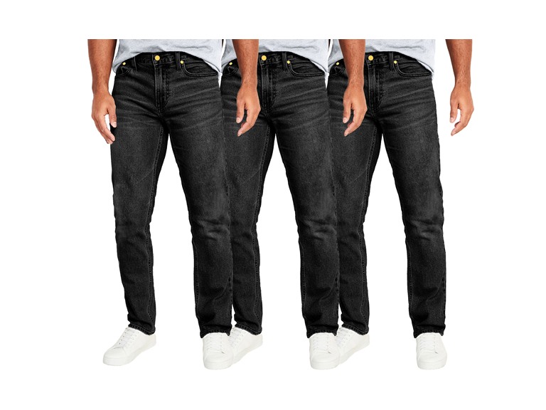 BLU ROCK 3-Pack Men's Flex Stretch Straight Leg Jeans (31" Inseam)