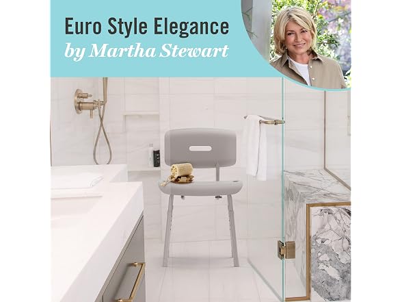 Medline Martha Stewart Euro Style Shower Chair