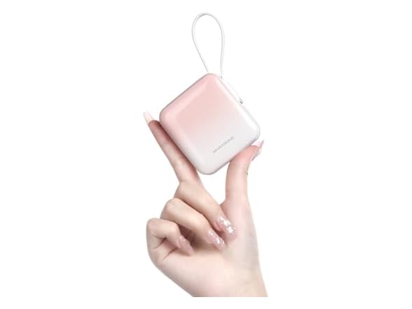 Marasone 10,000mAh 20W Portable Charger w/Built in Cable