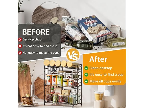 DTUQYX Spice Rack Organizer for Countertop, 3-Tier 