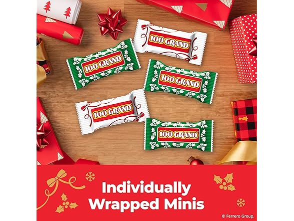 100 Grand Minis Milk Choc Caramel Bars 9
