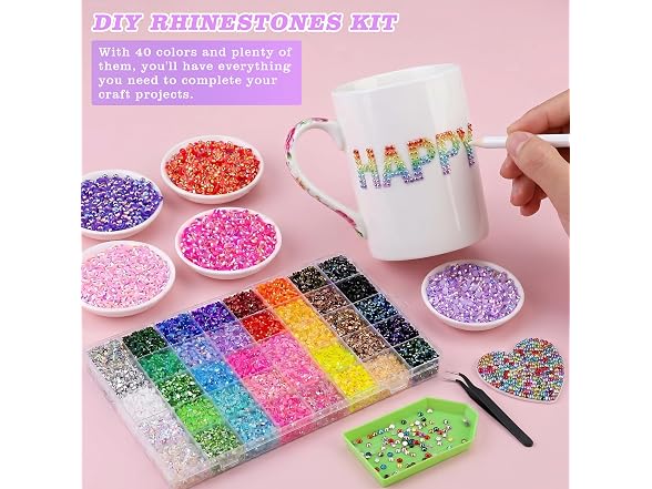 QIZUHIUN Bedazzler Kit with Rhinestones