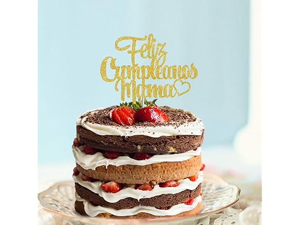 Feliz Cumpleanos Mama Cake Topper