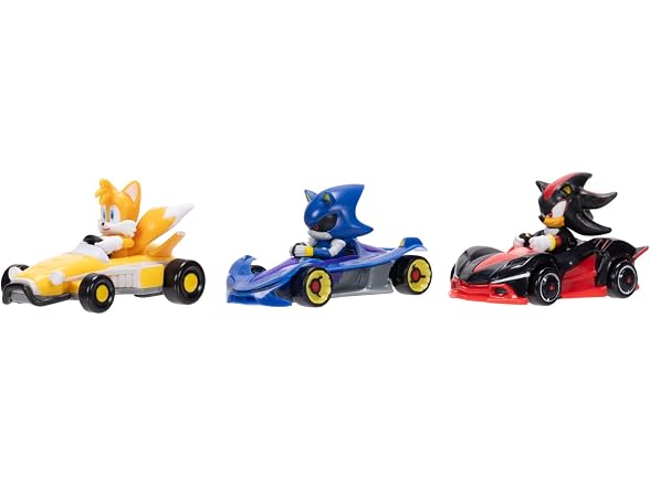 Sonic The Hedgehog 1:64 Die-cast Vehicles 3-Pack