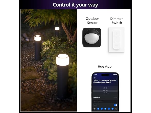 Philips Hue Calla Large Outdoor Pedestal Light (Low-Volt)