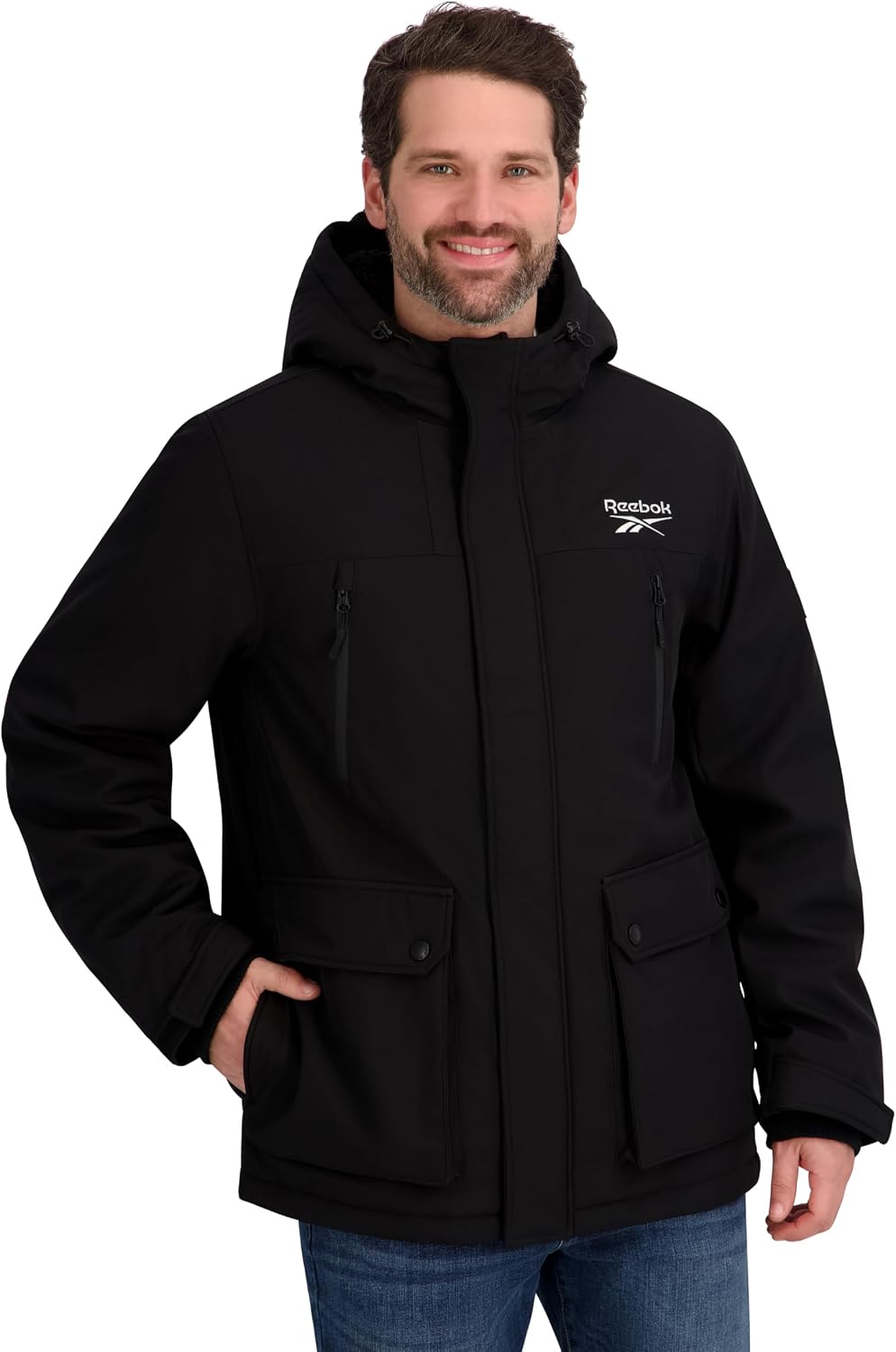 Reebok Men Insulated Softshell Winter Jacket - Gallery 5