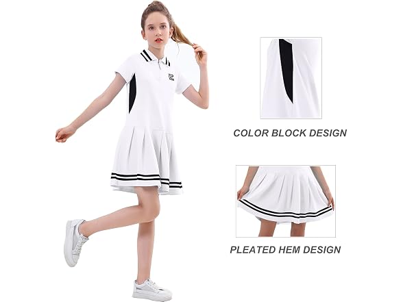 Exarus Girls (12 Years) Tennis Dress Short Shorts