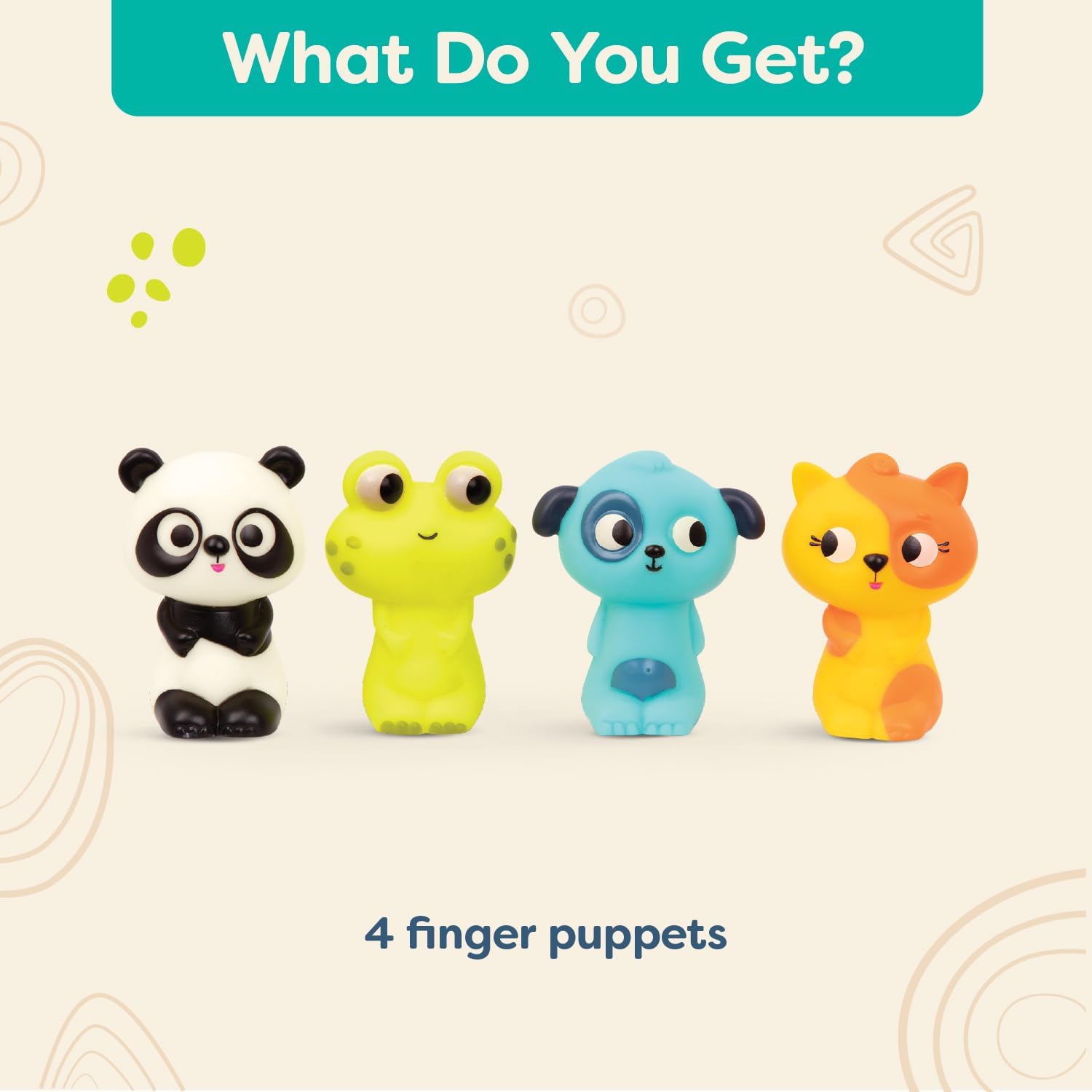 B. toys – 4 Animal Finger Puppets - Gallery 19